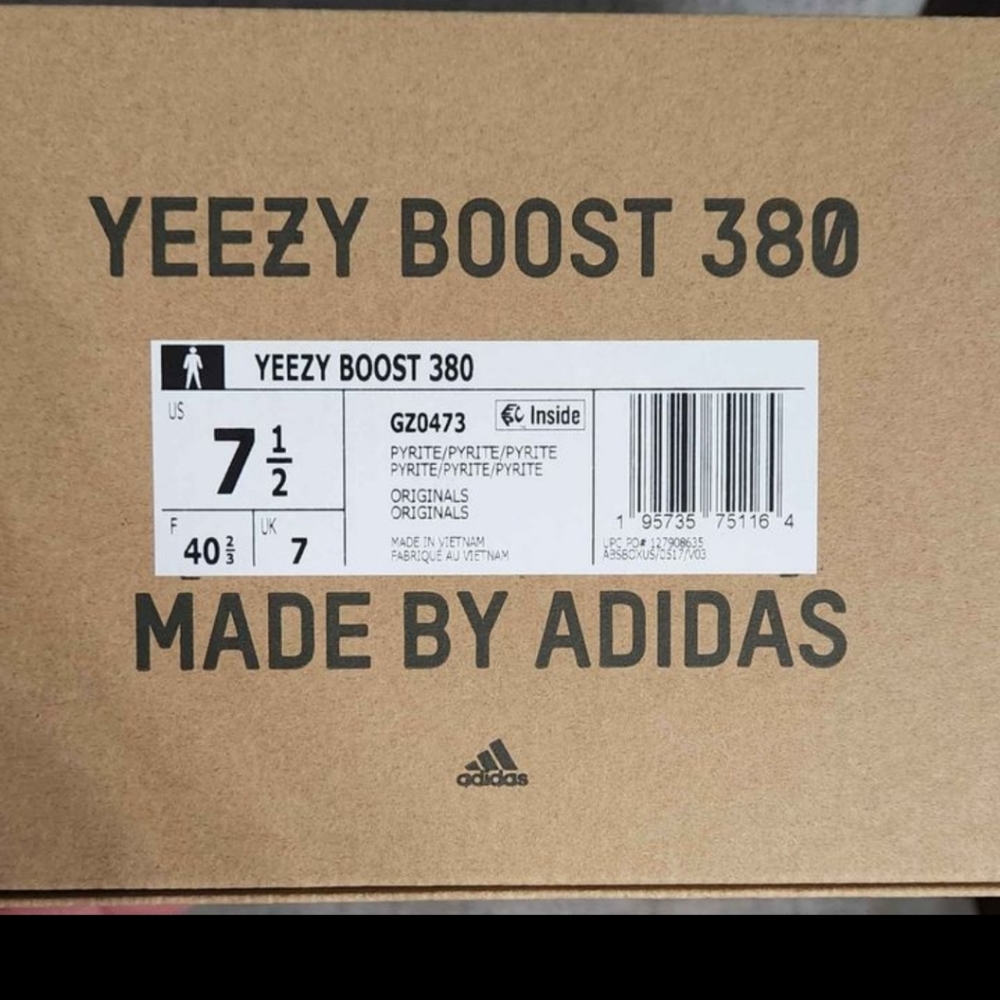 Yeezy Boost 380 Pyrite NWT - Picture 4 of 6